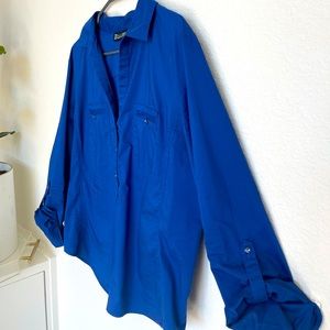 New York & Co Classic Button Down Collared Shirt